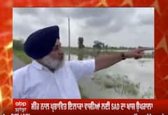 ਪਿੰਡਾਂ 'ਚ ਜਾਇਜ਼ਾ ਲੈਣ ਗਏ Sukhbir singh badal