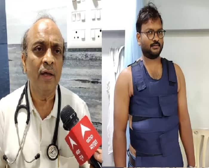 Heart Attack Solapur Dr Gurunath Parale ECG Scan Machine Research Heart Attack : ईसीजी जॅकेटचा शोध! हॉर्ट अटॅकचं निदान करणारं अनोखं उपकरण; सोलापुरातील डॉक्टरांचं संशोधन