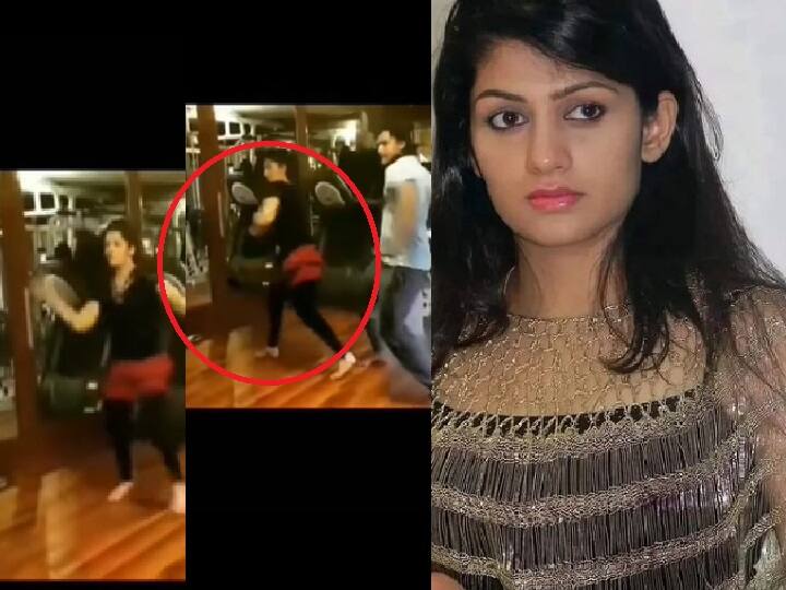 Kannada actress Radhika Kumaraswamy slips while dancing, video goes viral on the Internet Watch Video: மின்னல்வேக டான்ஸ்! வழுக்கி விழுந்த குட்டி ராதிகா! ரசிகர்கள் ஷாக்!