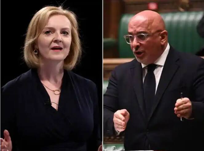 uk pm race finance minister nadhim zahawi extended support to liz truss UK PM Race : ब्रिटनच्या पंतप्रधानपदाच्या शर्यतीत ऋषी सुनक यांना झटका, लिझ ट्रस यांना दिग्गजांचा पाठिंबा