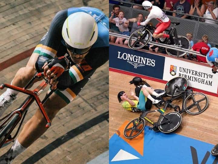 Commonwealth Games 2022 indian Cyclist Vishavjeet Singh evaded a major accident CWG 2022: भयानक हादसे का शिकार होने से बचे भारतीय साइकिलिस्ट विश्वजीत, जानें कैसा था मंजर