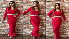 Raveena Tandon Photos : 47 ਸਾਲ ਦੀ ਰਵੀਨਾ ਟੰਡਨ ਨੇ ਰੈੱਡ ਸਾੜੀ ਵਿੱਚ ਬਿਖੇਰਿਆ ਆਪਣਾ ਜਲਵਾ