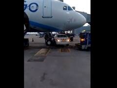Indigo Aircraft: दिल्ली एयरपोर्ट पर टला बड़ा हादसा, इंडिगो विमान के नोज एरिया में फंसी गाड़ी