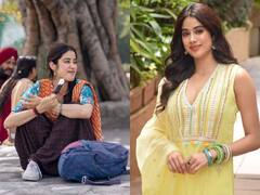 Janhvi Kapoor Photos: 'गुड लक जेरी' के प्रमोशन में जुटीं जान्हवी कपूर, येलो सूट पहन एक्ट्रेस ने गिराईं बिजलियाँ
