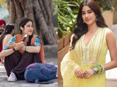 Janhvi Kapoor Photos : 'ਗੁੱਡ ਲੱਕ ਜੈਰੀ' ਦੇ ਪ੍ਰਮੋਸ਼ਨ 'ਚ ਰੁੱਝੀ ਜਾਨ੍ਹਵੀ ਕਪੂਰ, ਯੈਲੋ ਸੂਟ ਪਹਿਨ ਅਭਿਨੇਤਰੀ ਨੇ ਗਿਰਾਈਆਂ ਬਿਜਲੀਆਂ