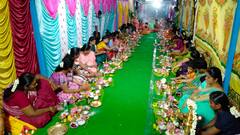 கரூர் எல்ஜிபி நகர் ஸ்ரீ சித்தி விநாயகர் ஆலயத்தில் ஆடிப்பூரத்தை முன்னிட்டு 108 திருவிளக்கு பூஜை