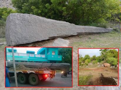 Villupuram: Stealing of a Nayak period stone pillar near gingee செஞ்சி அருகே நாயக்கர் கால கல்தூண் கடத்தல் - திமுக நிர்வாகிகள் மீது மக்கள் குற்றச்சாட்டு
