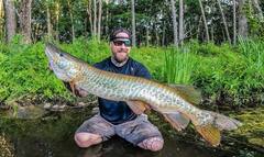 Giant Fish : 'அசுரக்கணக்கா இருக்கே!” : கனெக்டிக்கட்டில் கண்டெடுக்கப்பட்ட டைகர் மஸ்கி மீன்.. அசந்துபோன நெட்டிசன்கள்