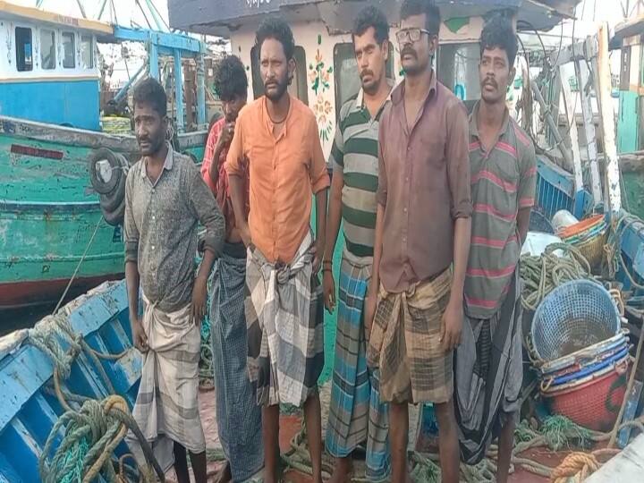 Rameswaram: Srilankan navy  helped tamilnadu fishermen to repair their damaged boat நடுக்கடலில் தத்தளித்த தமிழக மீனவர்கள்....உணவு கொடுத்து உயிரை காப்பாற்றிய இலங்கை கடற்படை - நெகிழ்ச்சி சம்பவம்