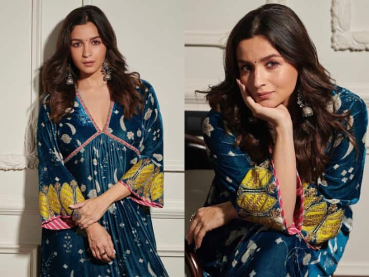 Alia Bhatt Wears A Beautiful Velvet Dress For Darlings Promotions - SEE ...