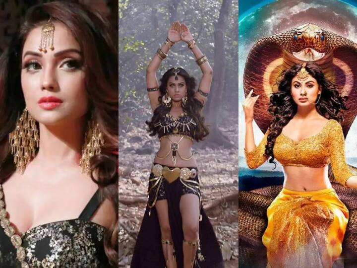 बॉलीवुड से लेकर टीवी जगत तक नागिन को लेकर कई शानदार फिल्में और धारावाहिक बने हैं. जिन्हें लोगों द्वारा खूब पसंद किया गया है. बॉलीवुड और टीवी की कई बड़ी अदाकाराओं ने स्क्रीन पर नागिन का किरदार निभाया है. तो आइए इस नागपंचमी आपको मिलवाते हैं टीवी और बॉलीवुड की हसीन नागिनों से जिन्होंने नागिन के किरदार निभाया और अपने करियर को एक अलग बुलंदी तक पहुंचाया.