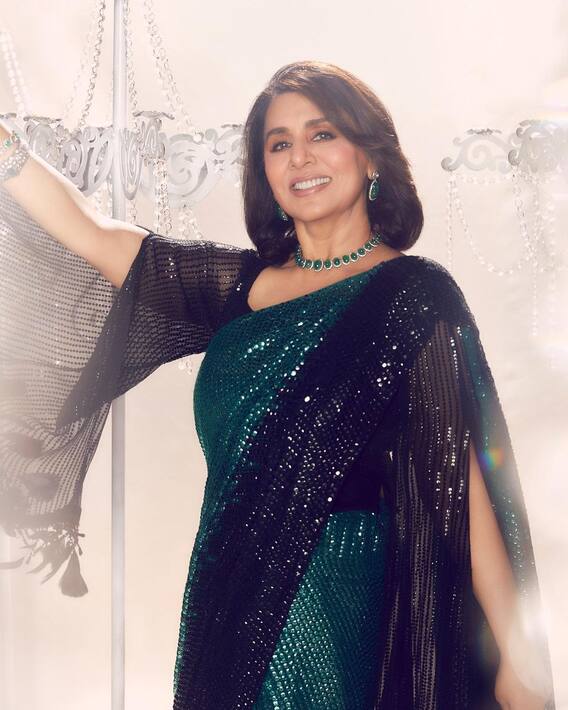 Neetu Kapoor Pics: Neetu Kapoor's special look in a saree; Alia Bhatt will also fall FICCI!