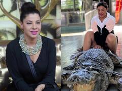 Watch: मगरमच्छ और शेर के साथ दिखा संभावना सेठ का खतरनाक स्टंट, फैंस ने कहा 'खतरों की खिलाड़ी..