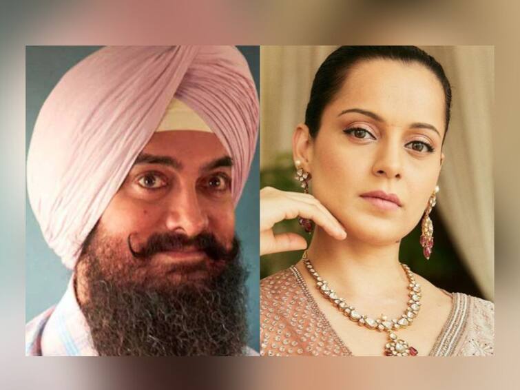 Kangana Ranaut  claims Negativity around Laal Singh Chaddha is curated by Aamir Khan Laal Singh Chaddha : कंगना म्हणाली, 'हे आमिरच करतोय'; 'बायकॉट लाला सिंह चड्ढा' बद्दल शेअर केली पोस्ट