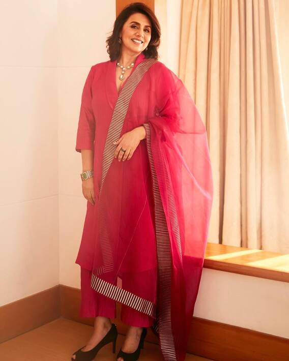 Neetu Kapoor Pics: Neetu Kapoor's special look in a saree; Alia Bhatt will also fall FICCI!