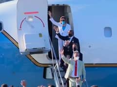 Nancy Pelosi Leaves From Taiwan: चीनी धमकियों के बीच ताइवान से दक्षिण कोरिया के लिए रवाना हुईं नैंसी पेलोसी