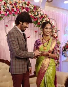 Amardeep Chowdary Tejaswini gowda: 'జానకి కలగనలేదు' రామచంద్ర - 'కోయిలమ్మ' చిన్ని ఎంగేజ్మెంట్ ఫొటోస్