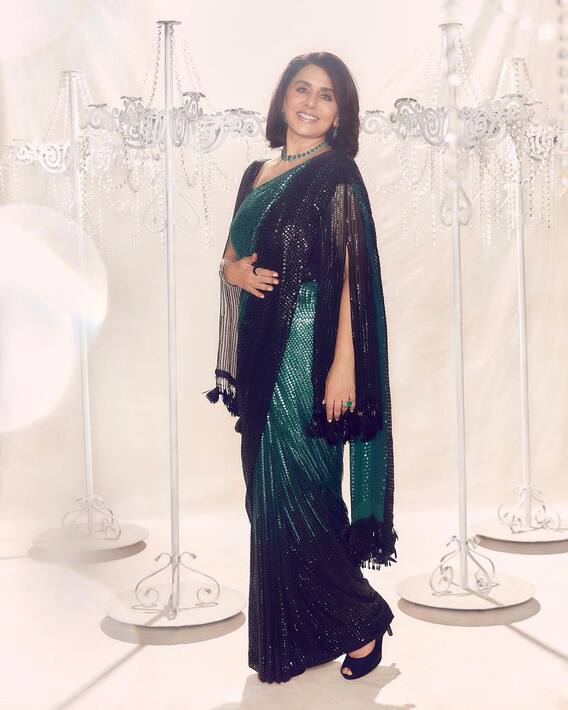 Neetu Kapoor Pics: Neetu Kapoor's special look in a saree; Alia Bhatt will also fall FICCI!
