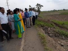 Wardha News : केंद्रीय पथकाकडून वर्ध्यातील नुकसानग्रस्त भागाची पाहणी; शेतकऱ्यांशीही साधला संवाद