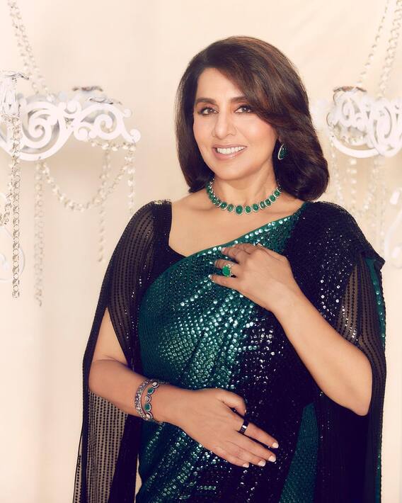 Neetu Kapoor Pics: Neetu Kapoor's special look in a saree; Alia Bhatt will also fall FICCI!