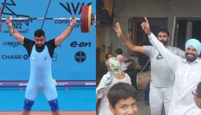 Commonwealth Games 2022 : Lovepreet Singh captures Bronze medal in Men's weightlifting 109 kg final ਵੇਟ ਲਿਫਟਿੰਗ 'ਚ ਲਵਪ੍ਰੀਤ ਸਿੰਘ ਵੱਲੋਂ ਕਾਂਸੀ ਦਾ ਤਗਮਾ ਜਿੱਤਣ 'ਤੇ ਪਿੰਡ ਬੱਲ ਸਚੰਦਰ 'ਚ ਖੁਸ਼ੀ ਦਾ ਮਾਹੌਲ