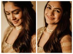 Mrunal Thakur Pics: ट्रेडिशनल लुक में मृणाल ठाकुर की झुकी नजरों ने चलाईं फैंस के दिलों पर छुरियां, किलर स्माइल ने भी ढाया कहर