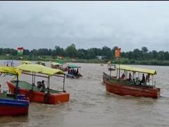 MP News: 'हर घर तिरंगा अभियान' में नर्मदा नदी में निकाली  5 किलोमीटर लंबी तिरंगा यात्रा, नाविको ने समाज को दिया यह संदेश