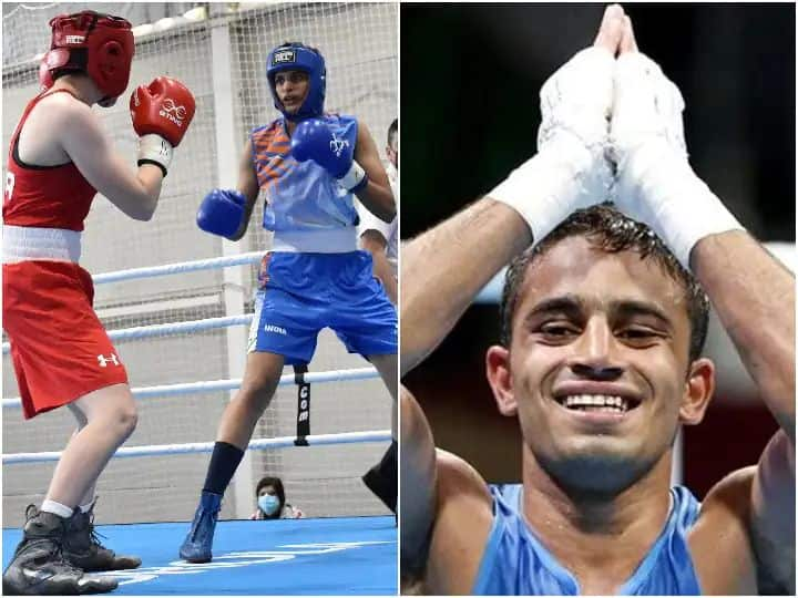 Commonwealth Games 2022-Five medals for India in boxing;  amit-panghal-and-jasmine-lamboria in semi-finals बॉक्सिंगमध्ये भारताचे पाच पदकं निश्चित; अमित-जॅस्मीनच्या जोडीने उपांत्य फेरीत मारली धडक