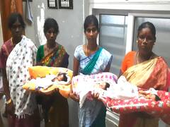 ஒரே பிரசவத்தில் 3 குழந்தைகளை பெற்றெடுத்த தாய் - மயிலாடுதுறையில் ஆச்சரியம்...!
