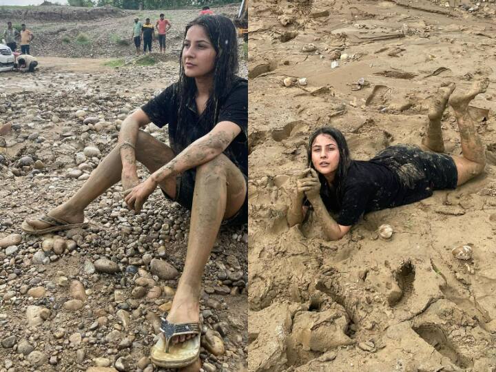 Shehnaaz Gill shared a series of pictures from her off-road spa and shared them on Instagram. Check out these hilarious muddy spa pics of Shehnaaz Gill