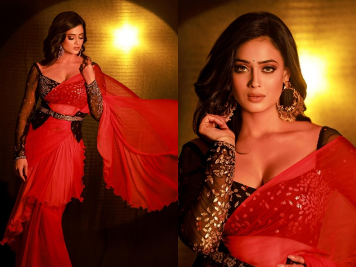 red saree looks - Google Search | Designer saree blouse patterns, Indian  sari dress, Elegant saree