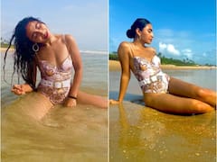 Actress Khatija's Exotic Floral Swimsuit Will Make Fans Go 'Oh La La'
