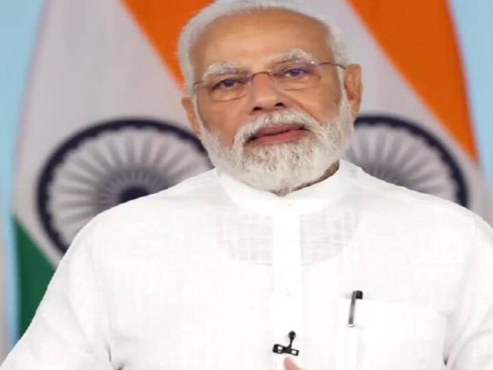 PM Modi Lays Foundation Stone Of Shrimad Rajchandra Mission's Projects PM Modi Inaugurates Shrimad Rajchandra Mission Projects Gujarat Valsad Azadi ka Amrit Mahotsav Dharampur One-Health policy Covid 19 PM Modi Lays Foundation Stone Of Shrimad Rajchandra Mission's Projects