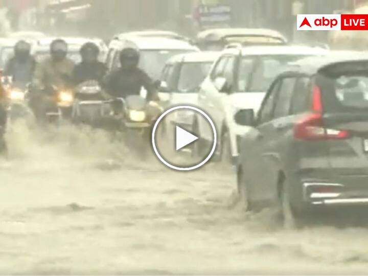 Watch: राजस्थान के इन जिलों में जमकर बरस रहे बादल, जयपुर में भारी बारिश से सड़कें जाम Rajasthan Rain Alert Heavy rain in many districts of Rajasthan water logging in Jaipur Watch: राजस्थान के इन जिलों में जमकर बरस रहे बादल, जयपुर में भारी बारिश से सड़कें जाम