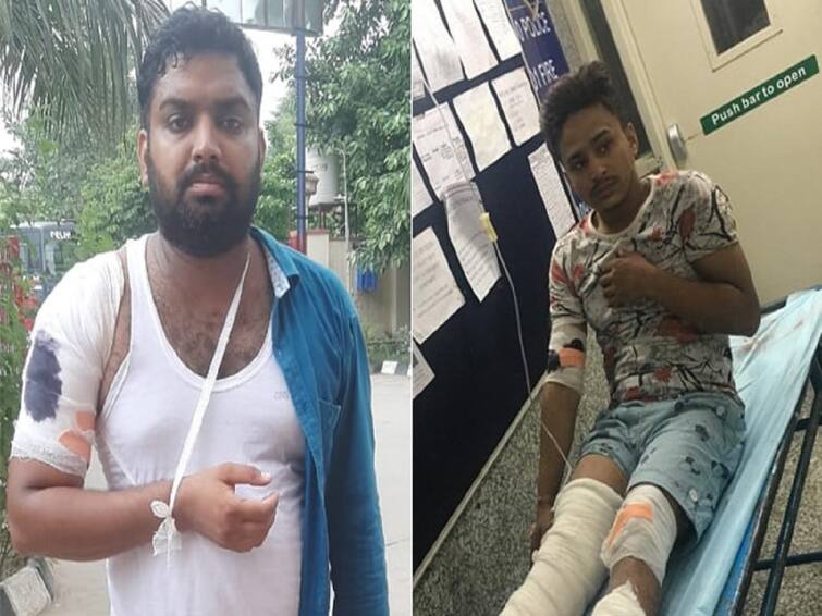 In Dramatic Chase And Catch Delhi Cop Stabbed But Arrests Snatcher Video : பரபர சேஸிங்.. பதறிப்போன மக்கள்.. காயங்களை புறம்தள்ளி சூப்பர் ஸ்டாராக மாறிய கான்ஸ்டபிள்..