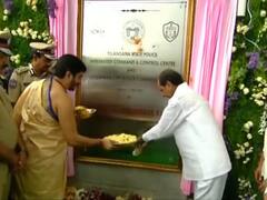 Telangana CM KCR Inaugurates Police Integrated Command And Control Centre In Hyderabad | IN PICS