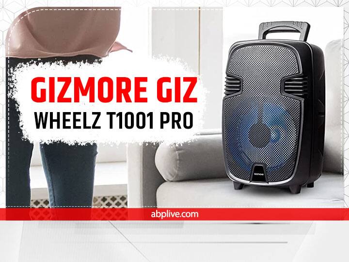 GIZMORE GIZ WHEELZ T1001 Pro स्पीकर मल्टिपल कनेक्टिविटी ऑप्शन के साथ आता है, इसमें यूएसबी और माइक्रो एसडी कार्ड स्लॉट दिया गया है. GIZMORE GIZ WHEELZ T1001 Pro में 10W की पॉवरफुल साउंड आउटपुट के साथ 3 घंटे का बैटरी बैकअप मिलता है. इस स्पीकर में Karaoke माइक के साथ ब्लूटूथ और ऑक्स का भी सपोर्ट दिया जाता है. GIZMORE के इस स्पीकर को 1,999 रुपये की कीमत पर खरीदा जा सकता है.