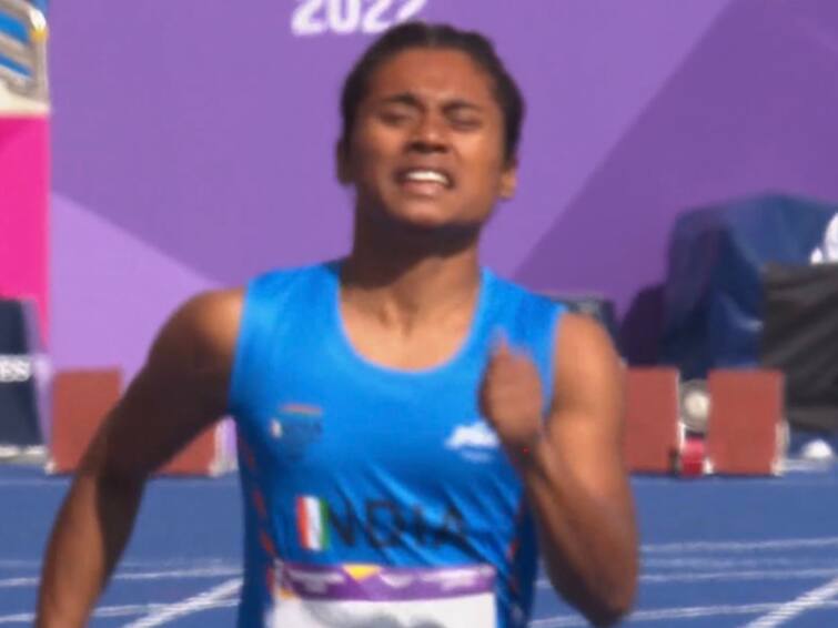 Commonwealth Games 2022: Hima Das makes into 200 meter Semifinals after winning heats with timing of 23.45 at CWG 2022 Athletics CWG 2022 Athletics: காமன்வெல்த் 200 மீட்டரில் அரையிறுதிக்கு முன்னேறி அசத்திய ’திங் எக்ஸ்பிரஸ்’ஹீமா தாஸ்