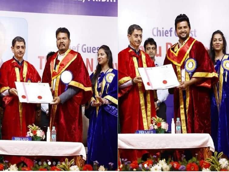 Director Shankar Suresh Raina Received The Honorary Doctorate from Chennai Vels University Doctorate for Shankar: ஷங்கர், ரெய்னாவிற்கு கெளரவ டாக்டர் பட்டம்..கெளரவித்த சிம்பு பட தயாரிப்பாளர்!