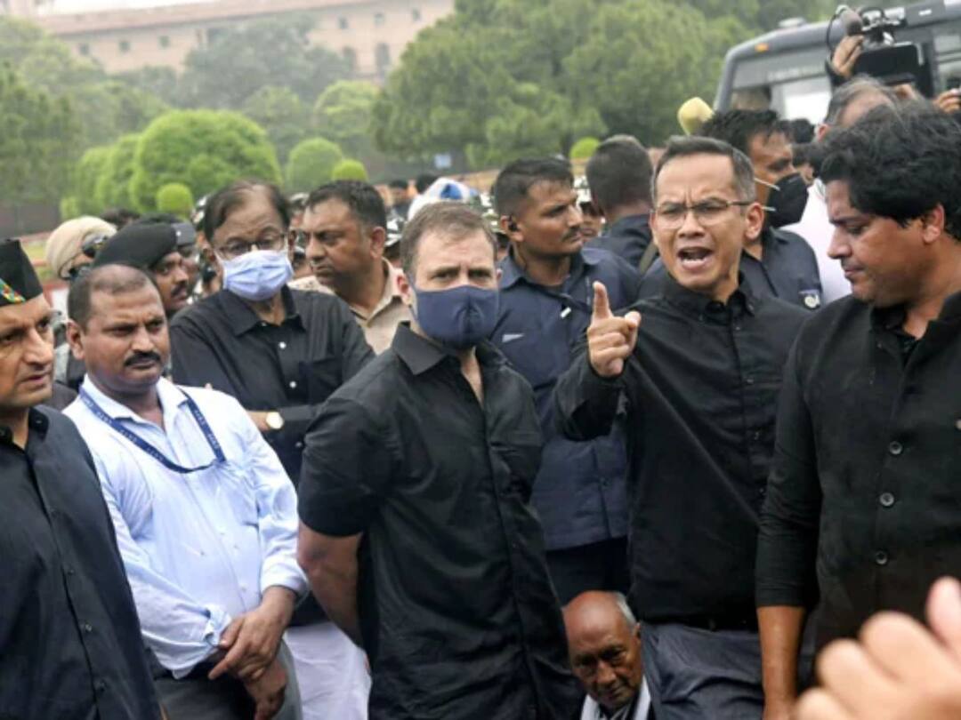 Ram Temple Foundation Day : काळी कपडे घालून आंदोलन केल्यावरून अमित शाहांचा काँग्रेसवर निशाणा, म्हणाले... Congress reacted on Amit Shah linking party's protest to Ram temple foundation day Ram Temple Foundation Day : काळी कपडे घालून आंदोलन केल्यावरून अमित शाहांचा काँग्रेसवर निशाणा, म्हणाले...