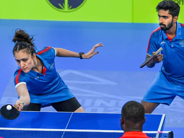 Commonwealth Games 2022 Table Tennis: Sathiyan-Manika wins mixed doubles second round and enter quarterfinals CWG 2022 Table Tennis: காமன்வெல்த் டேபிள் டென்னிஸ் கலப்பு இரட்டையர் பிரிவு.. அசத்திய சத்யன் - மணிகா ஜோடி!