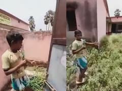 Watch Video: ఈ బుడ్డోడిది మామూలు బుర్ర కాదు, స్కూల్‌ నుంచి లైవ్ రిపోర్టింగ్