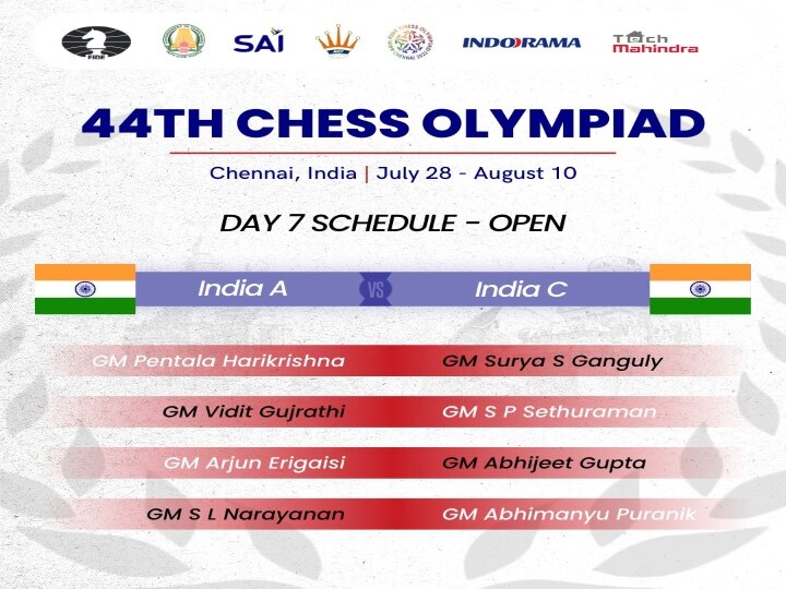 Chess Olympiad 2022 : செஸ் ஒலிம்பியாட்டில் இந்தியாவுடன் மோதும் இந்தியா..! வெல்லப்போவது யார்..?