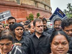 काले कपड़ों में कांग्रेस का सड़क पर प्रदर्शन, हिरासत में राहुल, बोले- इस तानाशाह सरकार को लग रहा है डर