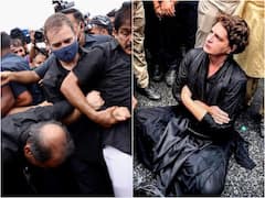 In Pics: కాంగ్రెస్ ర్యాలీలో ఉద్రిక్తత- ప్రియాంక, రాహుల్ సహా ముఖ్య నేతలు అరెస్ట్