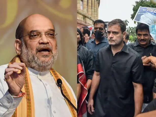 Amit Shah Statement on Congress Protest he said Congress should Cooperate with the investigation Congress Protest : ਕਾਲੇ ਕੱਪੜੇ ਪਾ ਕੇ ਪ੍ਰਦਰਸ਼ਨ ਕਰਨ 'ਤੇ ਅਮਿਤ ਸ਼ਾਹ ਦਾ ਕਾਂਗਰਸ 'ਤੇ ਨਿਸ਼ਾਨਾ , ਰਾਮ ਜਨਮ ਭੂਮੀ ਦਾ ਜ਼ਿਕਰ ਕਰਦਿਆਂ ਕਿਹਾ- ਤੁਸ਼ਟੀਕਰਨ ਹੈ ਇਹ