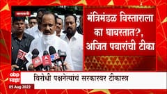 Ajit Pawar : विस्ताराला सरकार का घाबरतं ? मंत्रीमंडळ लांबणीवर विरोधी पक्षनेते अजित पवारांची टीका