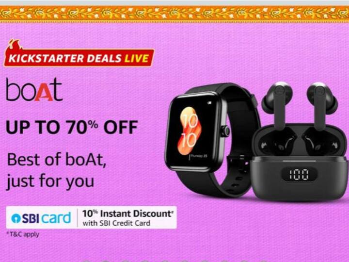 Amazon Deal: Up to 70% off on these Boat headphones and smartwatches Amazon Deal: Up to 70% off on these Boat headphones and smartwatches