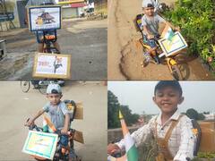 Balod News: बालोद में 'हर घर तिरंगा' को लेकर चार साल के बच्चे ने ऐसे चलाया जागरूकता अभियान, दोस्तों को भी कर रहे प्रेरित