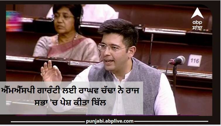 Raghav Chaddha on the behalf of 3 crore punjabi raised the issue of Gurdwara Circuit train in parliament ਇੱਕ ਸਾਲ ਬਾਅਦ ਵੀ 'ਗੁਰਦੁਆਰਾ ਸਰਕਟ ਟ੍ਰੇਨ' ਸ਼ੁਰੂ ਕਰਨ ਲਈ ਕੰਮ ਨਹੀਂ ਹੋਇਆ ਸ਼ੁਰੂ, ਰਾਘਵ ਚੱਢਾ ਨੇ ਸੰਸਦ  'ਚ ਚੁੱਕਿਆ ਮੁੱਦਾ, ਐੱਮਐੱਸਪੀ ਗਾਰੰਟੀ  'ਤੇ ਵੀ ਲਿਆਂਦਾ ਬਿੱਲ